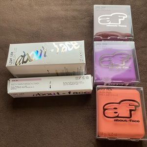 About Face Cosmetics Bundle Blush, Gloss, Highlighter